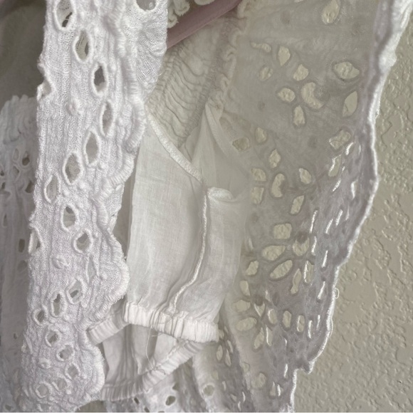 NWOT People Crop Top Eyelet in White - Picture 7 of 10